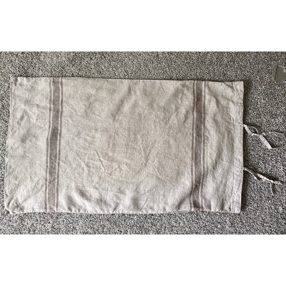 Restoration Hardware 34″ Linen Stripe King Decorative Pillow Sham / Cover - Picture 1 of 10